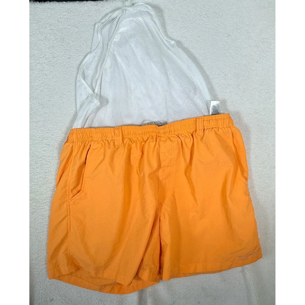 Columbia PFG Backcast III Water Shorts Mens XL Orange Omni-Shade 6